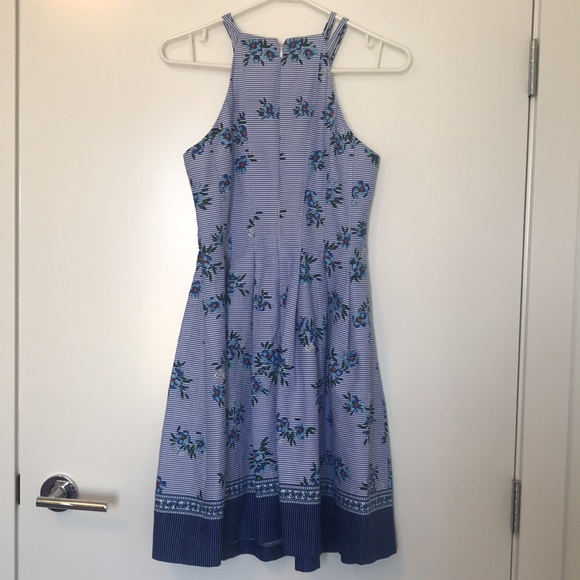 GUESS blue floral a-line sheath summer dress - Picture 4 of 9